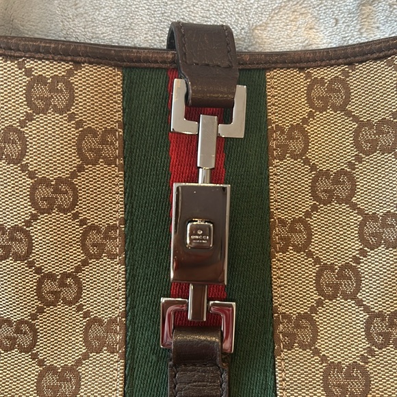 Gucci GG monogram web hobo shoulder bag. - Picture 2 of 10